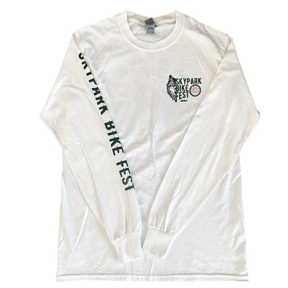 SkyPark Bike Fest 2022 Mens White Long Sleeve Tee Mens Small - Picture 1 of 11